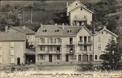 Ak Plombières les Bains Lothringen Vosges, Villas Bellevue, A. Wehrié