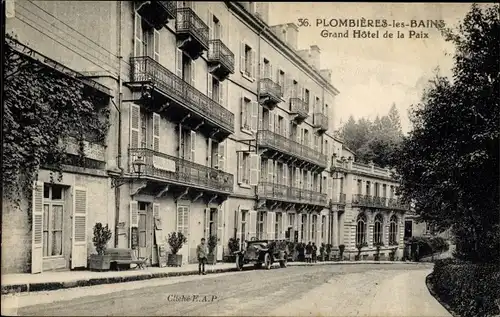 Ak Plombières les Bains Lothringen Vosges, Grand Hôtel de la Paix