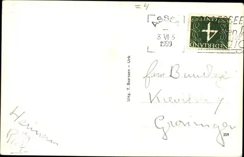 Ak Urk Flevoland Niederlande, Wasdag, Wäscheleinen