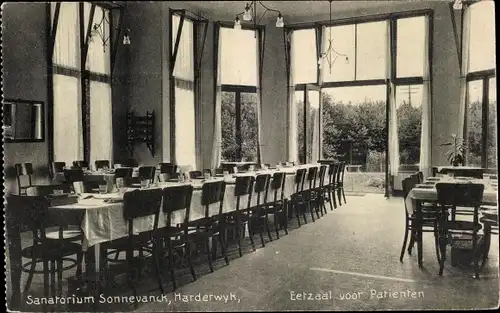 Ak Harderwijk Harderwyk Gelderland, Sanatorium Sonnevanck, Eetzaal, Speisesaal