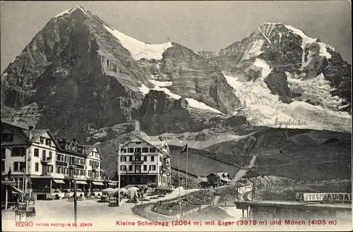 Ak Kanton Bern, Berner Oberland, Kleine Scheidegg, Eiger, Mönch