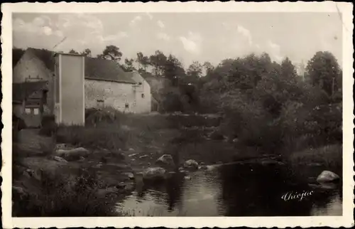 Ak Saint Sulpice les Feuilles Haute Vienne, La Chaume au Moulin de Peupiton, Mühle