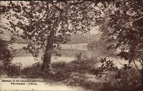 Ak St-Leonard Haute-Vienne, Peyramont, L'Etang, Teich