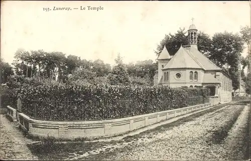 Ak Luneray Seine Maritime, Le Temple, Kirche