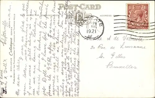 Ak Margate Kent England, The Harbour from Lighthouse