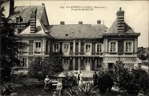 Ak Saint Laurent en Caux Seine Maritime, Propriété Burette