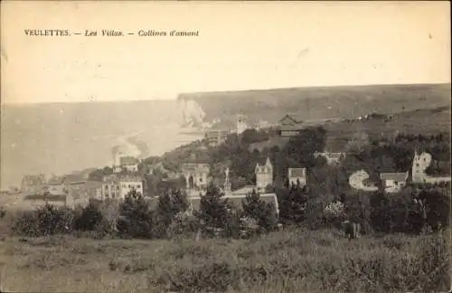 Ak Veulettes sur Mer Seine Maritime, Les Villas, Panorama