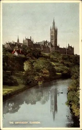 Ak Glasgow Schottland, Blick auf die Universität