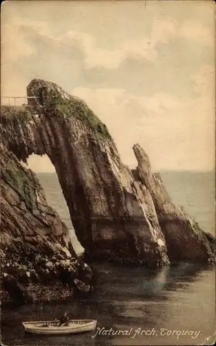 Ak Torquay Devon England, Natural Arch