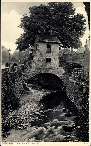 Ak Ambleside Lake District Cumbria England, Old bridge house