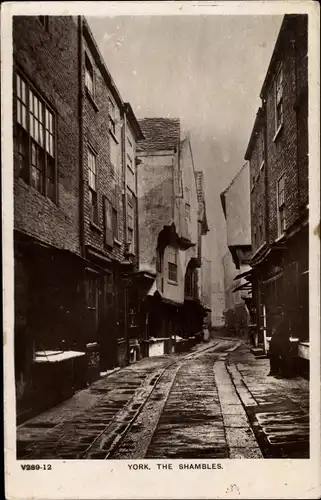 Ak York Yorkshire England, the shambles