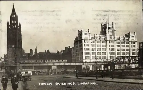 Ak Liverpool North West England, Tower Buildings