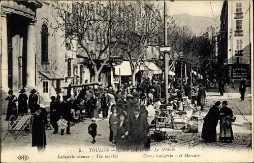 Ak Toulon Var, Cours Lafayette, Le Marché