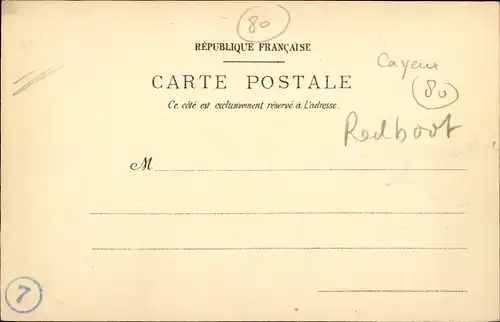 Ak Cayeux Somme, le Canot de Sauvetage