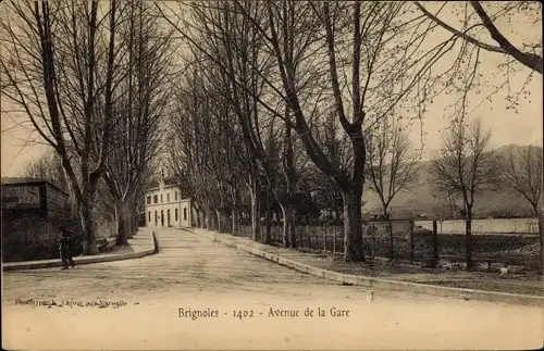 Ak Brignoles Var, Avenue de la Gare