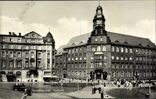 Ak Gelsenkirchen im Ruhrgebiet, Postamt, Hotel