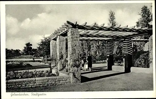 Ak Gelsenkirchen im Ruhrgebiet, Stadtgarten