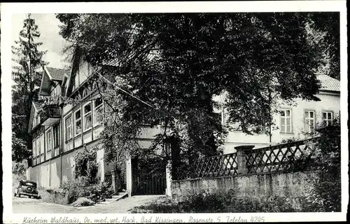 Ak Bad Kissingen Unterfranken Bayern, Kurheim Waldhaus, Dr. Hock, Rosenstraße 5
