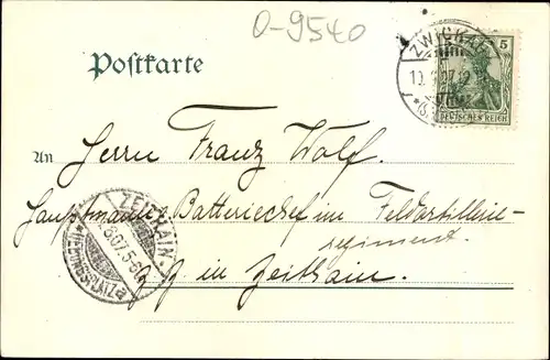 Ak Zwickau in Sachsen, Albertplatz