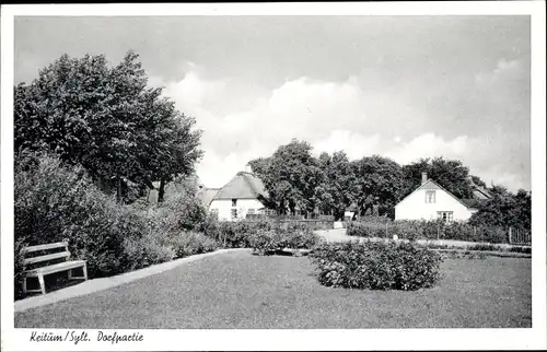 Ak Keitum auf Sylt, Dorfpartie