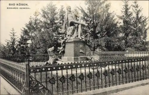 Ak Bad Kösen Naumburg an der Saale, Bismarck-Denkmal