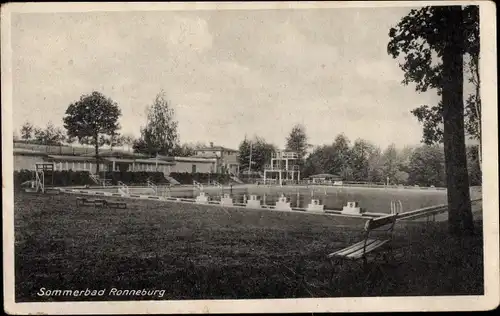 Ak Ronneburg in Thüringen, Sommerbad