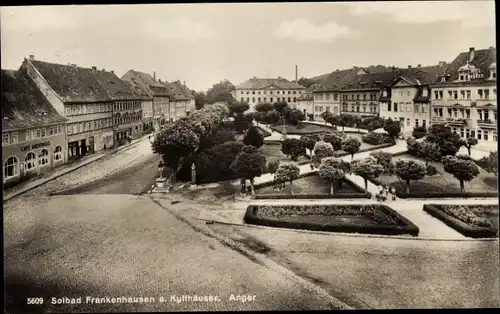 Ak Bad Frankenhausen am Kyffhäuser Thüringen, Partie am Anger