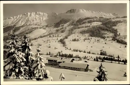 Ak Oberjoch Bad Hindelang im Oberallgäu, Haus Ingeburg auf der Höhe, Winterlandschaft, Schnee