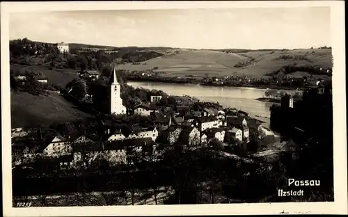 Ak Passau in Niederbayern, Ilzstadt, Panorama, Altstadt