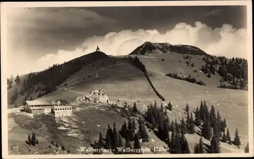 Foto Ak Tegernsee in Oberbayern, Wallberghaus, Wallberggipfel