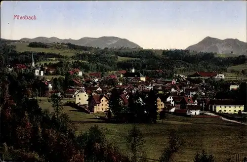 Ak Miesbach in Oberbayern, Panorama