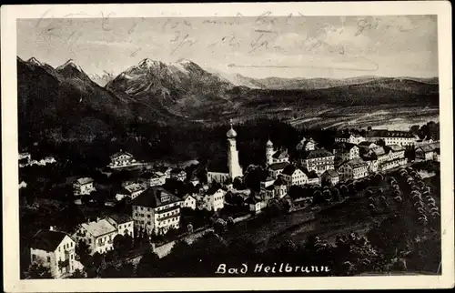 Foto Ak Bad Heilbrunn bayr. Hochland, Ortschaft im Isartal, Panorama