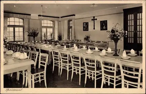 Ak Oberroning Rottenburg an der Laaber, Institut der Salesianerinnen, Speisesaal