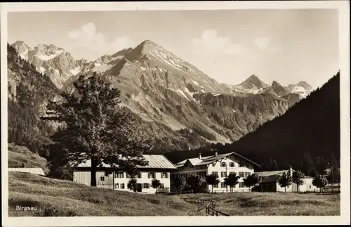 Ak Birgsau Oberstdorf im Oberallgäu, Teilansicht