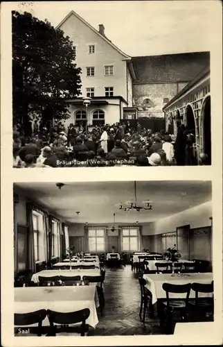 Ak Weihenstephan Freising in Oberbayern, Bräustüberl, Biergarten u. Saal