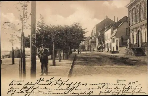 Ak Neuwied am Rhein, Rheinufer