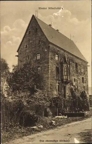Ak Mönchröden Rödental in Oberfranken, ehemaliges Abthaus, Kloster