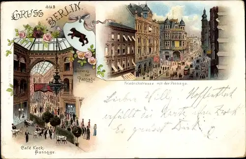 Vorläufer Litho Berlin, Café Keck Passage, Friedrichstraße