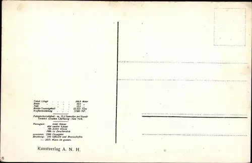 Ak Dampfer, Dampfschiff Pensylvania, HAPAG