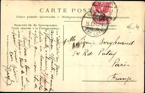 Präge Lied Ak Le Ranz des Vaches, Mann und Frau in schweizer Trachten