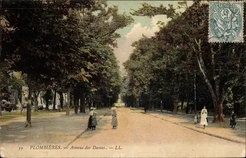 Ak Plombières les Bains Lothringen Vosges, Avenue des Dames