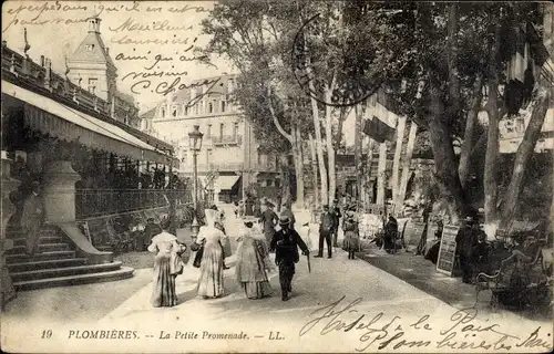 Ak Plombières les Bains Lothringen Vosges, La Petite Promenade