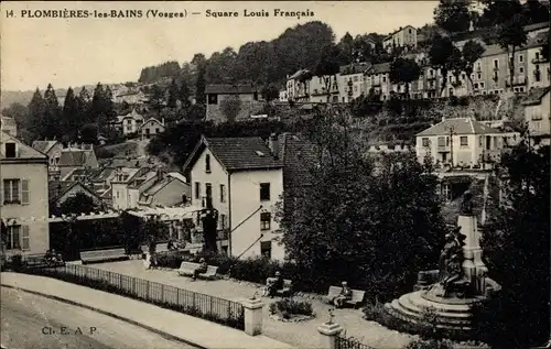 Ak Plombières les Bains Vosges, Square Louis Francais