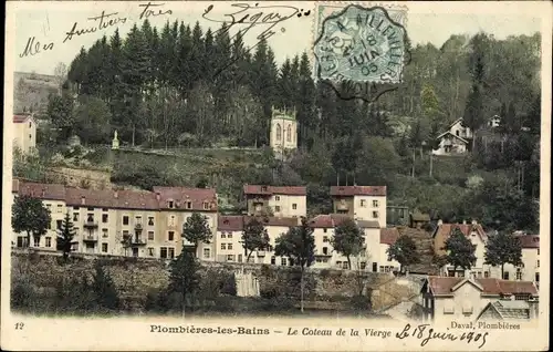 Ak Plombières les Bains Vosges, Le Coteau de la Vierge
