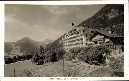 Ak Château d'Œx Oex Kanton Waadt, Hotel Rosat