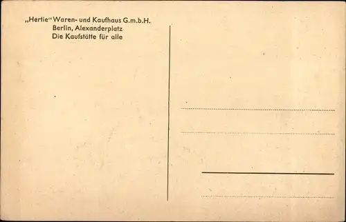 Ak Berlin Mitte, Alexanderplatz, Hertie-Kaufhaus, U-Bahnhof