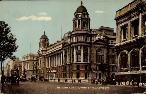 Ak London City England, The War Office, Whitehall