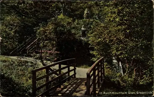 Ak Greenock Schottland, In Auchmountain Glen