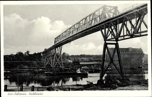 Ak Holtenau Kiel in Schleswig Holstein, Hochbrücke