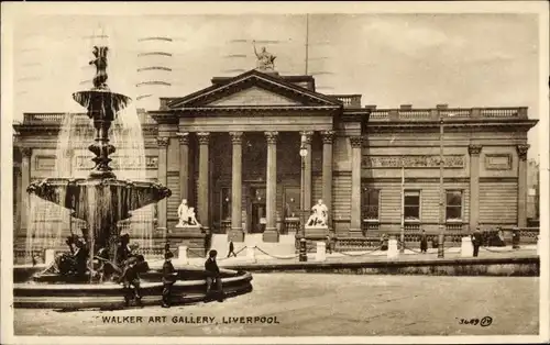 Ak Liverpool North West England, Walker Art Gallery